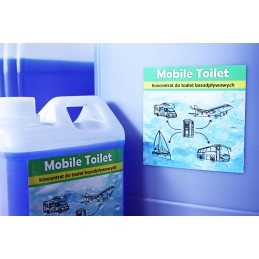Fluid for a tourist toilet 2in1 cassette flush mobile toilet 5l