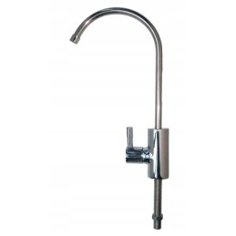 Mini faucet with a chrome gooseneck filter