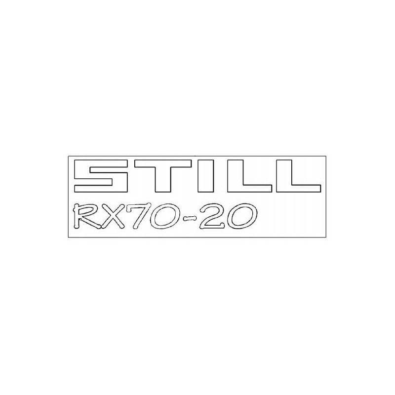 Sticker still rx70 20 et 000543 left