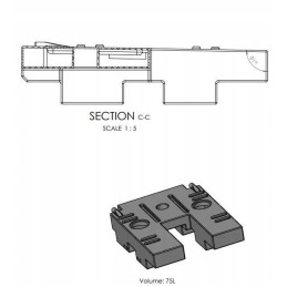Water tank Ducato Boxer Jumper Tank 75 l