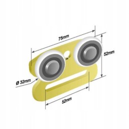 Curtain roller for trailer tarpaulins 1 pc