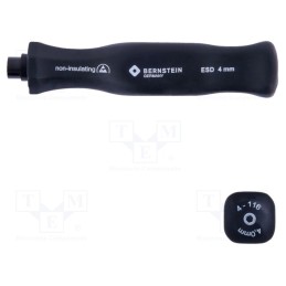 1 pcs x BERNSTEIN - 4-116 - Screwdriver handle, ESD, 95mm, Mounting: 5/32',hexagonal 4mm
