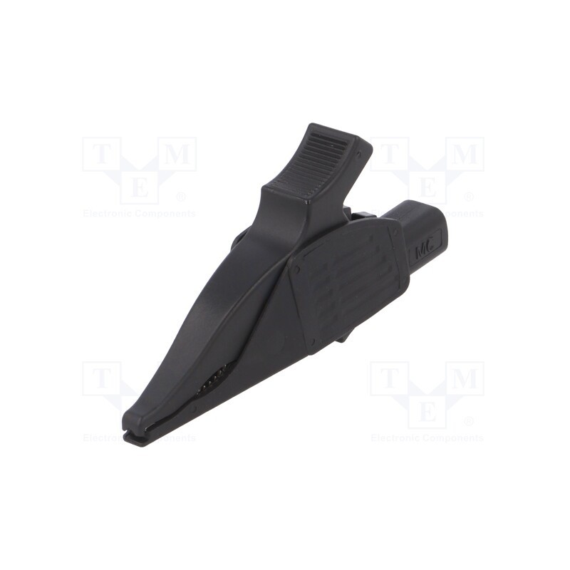 1 pcs x STu00c4UBLI - 66.9561-21 - Crocodile clip, 19A, black, Grip capac: max.39.5mm