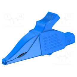 1 pcs x STu00c4UBLI - 66.9561-23 - Crocodile clip, 19A, blue, Grip capac: max.39.5mm
