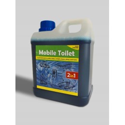 Fluid for a tourist toilet 2in1 cassette flush mobile toilet 2l