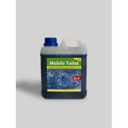Fluid for a tourist toilet 2in1 cassette flush mobile toilet 2l