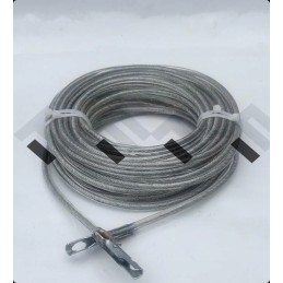 Customs rope attached to a tarpaulin, 6 mm, 9 m