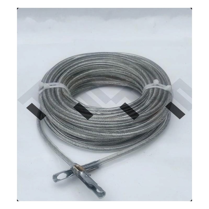 Customs rope attached to a tarpaulin, 6 mm, 9 m