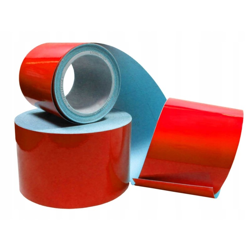 Reflective self-adhesive tape, red, 10 cm