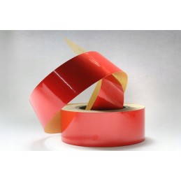 Reflective self-adhesive tape, red, 10 cm