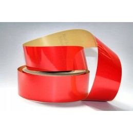 Reflective self-adhesive tape, red, 10 cm