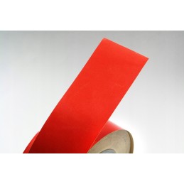 Reflective self-adhesive tape, red, 10 cm