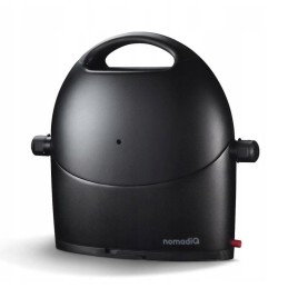 Portable, foldable tourist gas grill for a nomadiq cartridge and cylinder