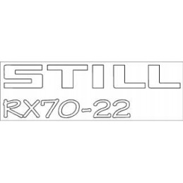 Sticker still rx70 22 e0044629 left
