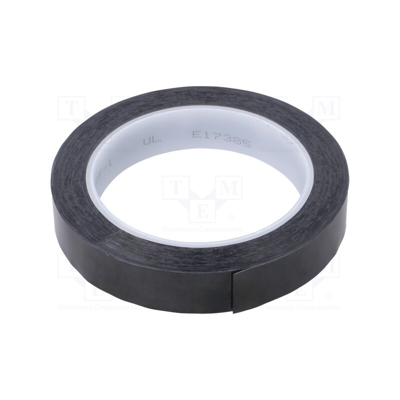 1 rol x 3M - 3M 1350F-1 19MM 66M CZARNA - Tape: electrical insulating, W: 19mm, L: 66m, Thk: 63um, black, 100%