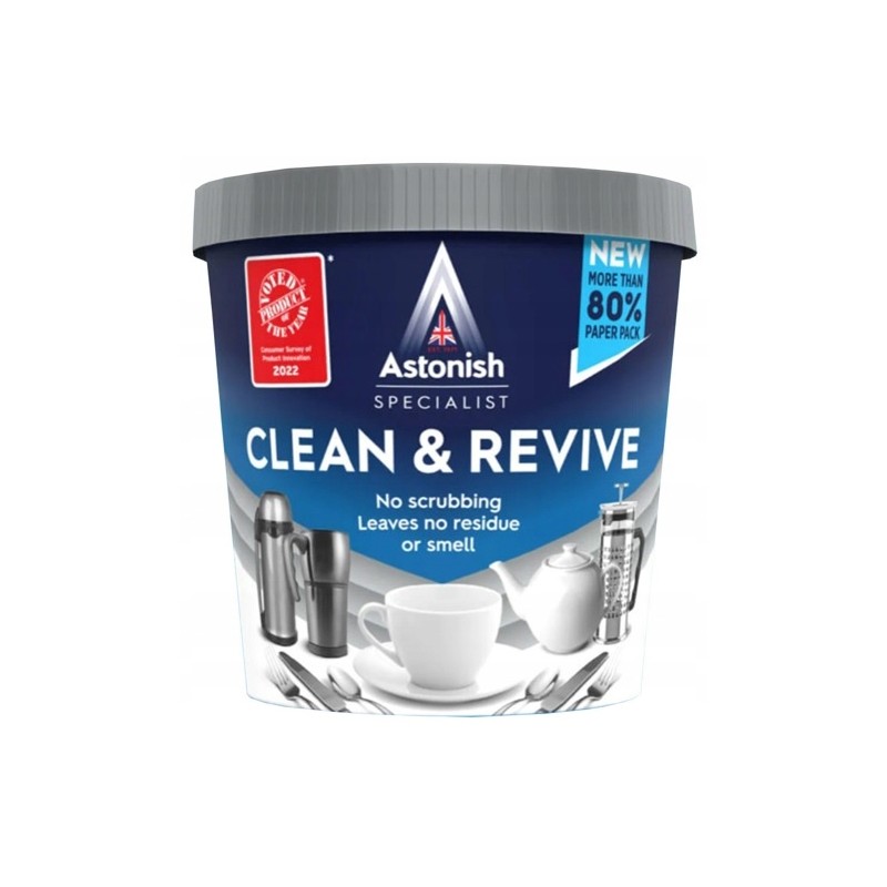 Astonish for cleaning deposits in kettles, thermoses and mugs