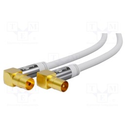 1 pcs x Goobay - 70450 - Cable, 75Ω, 10m, PVC, white