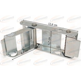 Curtain tarpaulin tensioner with galvanized lock