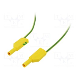 1 pcs x STu00c4UBLI - 28.0126-20020 - Test lead, 19A, banana plug 4mm,both sides, Urated: 1kV, Len: 2m