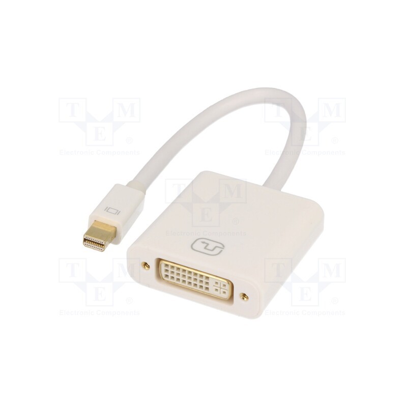 1 pcs x DIGITUS - AK-340406-001-W - Adapter, DVI-I (24+5) socket,mini DisplayPort plug, 0.15m
