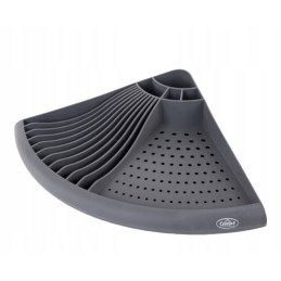 Corner drainer and dryer for camp4 camper dishes