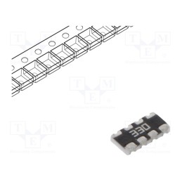 100 pcs x YAGEO - TC164-JR-0733RL - Resistor network: Y, SMD, 33Ω, ±5%, 62.5mW, No.of resistors: 4