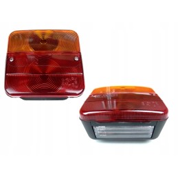 Set of trailer lamps, reflectors, 7-pin plug