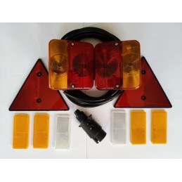 Set of trailer lamps, reflectors, 7-pin plug