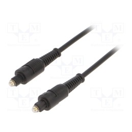 1 pcs x GEMBIRD - CC-OPT-7.5M - Cable, Toslink plug,both sides, 7.5m, black, Øcable: 5mm