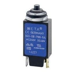 1 pcs : 1140-G111-P1M1-6A - Circuit Breakers Miniaturised single pole thermal circuit breaker with push-to-reset tease-free, tri