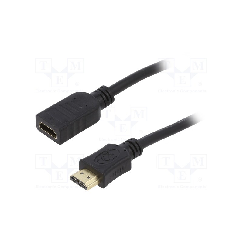 1 pcs x GEMBIRD - CC-HDMI4X-10 - Cable, HDMI 2.0, HDMI socket,HDMI plug, PVC, 3m, black, 30AWG