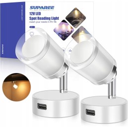 Suparee lamp 2 pieces 12 volt boat camper lighting with USB