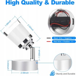 Suparee lamp 2 pieces 12 volt boat camper lighting with USB