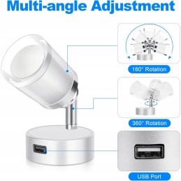 Suparee lamp 2 pieces 12 volt boat camper lighting with USB