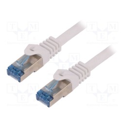 1 pcs x LOGILINK - CQ4021S - Patch cord, S/FTP, 6a, stranded, Cu, LSZH, white, 500mm, 26AWG