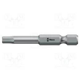 1 pcs x WERA - 5059637001 - Screwdriver bit, Hex Plus key, HEX 8mm, Overall len: 89mm