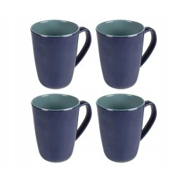 Kampa Aegean mugs, 4 pcs, navy blue, 100 melamine