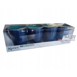 Kampa Aegean mugs, 4 pcs, navy blue, 100 melamine