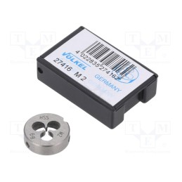 1 pcs x Vu00d6LKEL - 27416 - Threading die, high speed steel stal szybkotnąca HSS, M2, 0.4