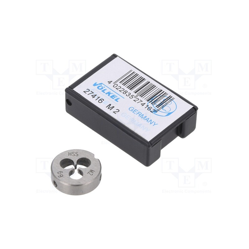 1 pcs x Vu00d6LKEL - 27416 - Threading die, high speed steel stal szybkotnąca HSS, M2, 0.4