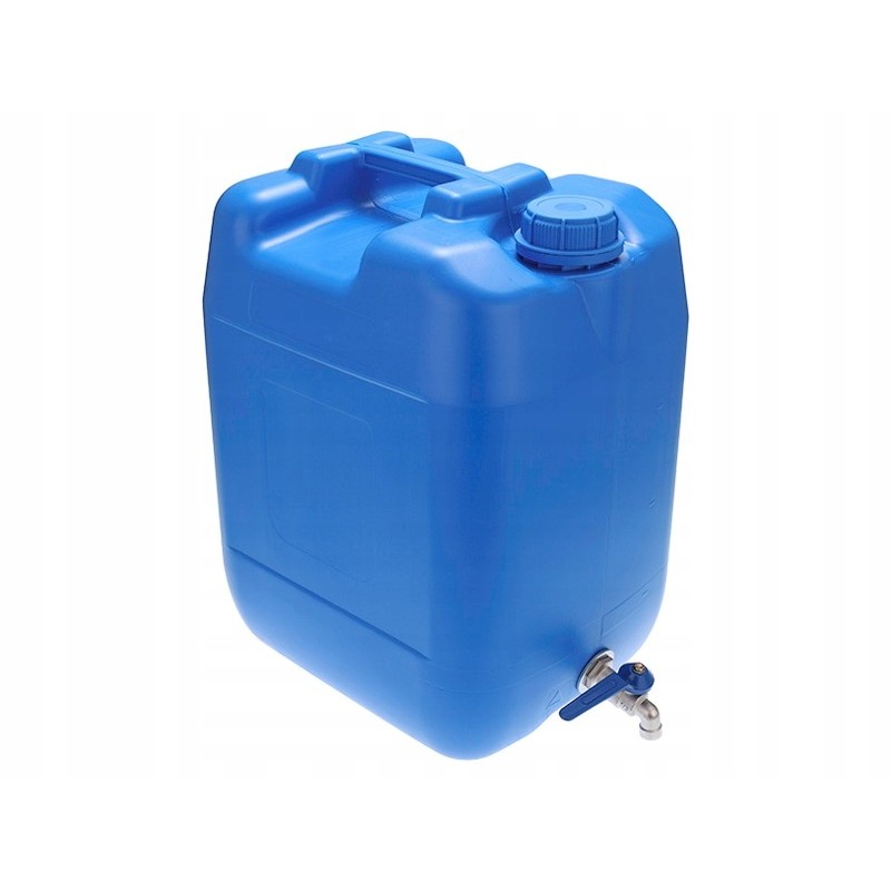 Banka canister, water container with tap, 10l, blue