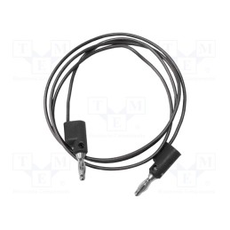 1 pcs x MUELLER ELECTRIC - BU-2020-A-12-0 - Test lead, 5A, banana plug 4mm,both sides, Urated: 300V, Len: 0.3m