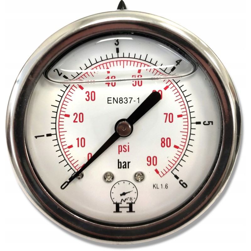 Pressure gauge 0 6 bar, rear connection