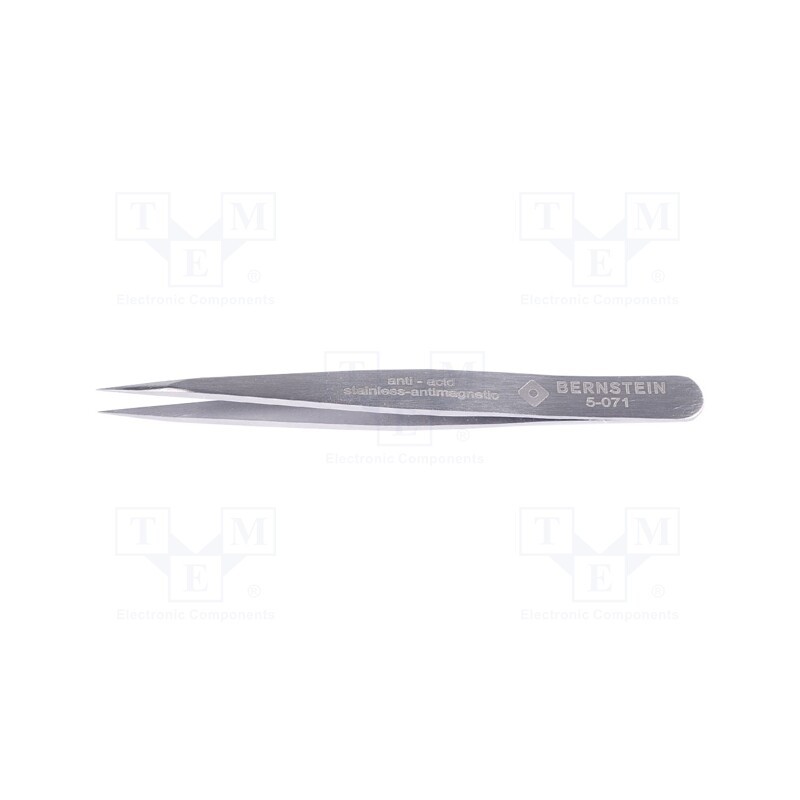 1 pcs x BERNSTEIN - 5-071 - Tweezers, 85mm, Blade tip shape: sharp, universal