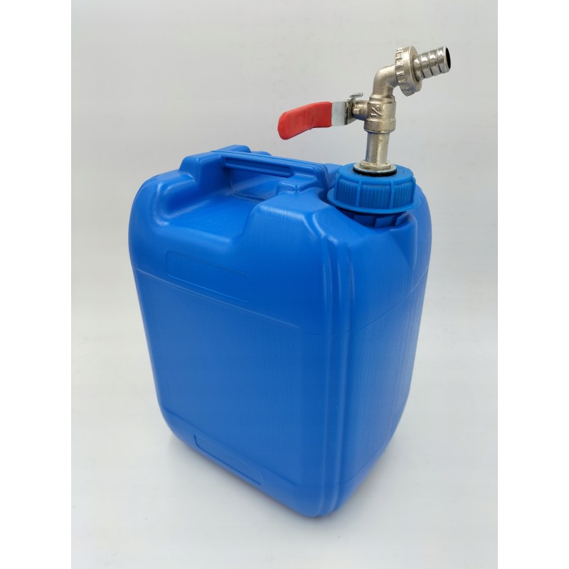 Banka canister, water container with tap, 10l, blue