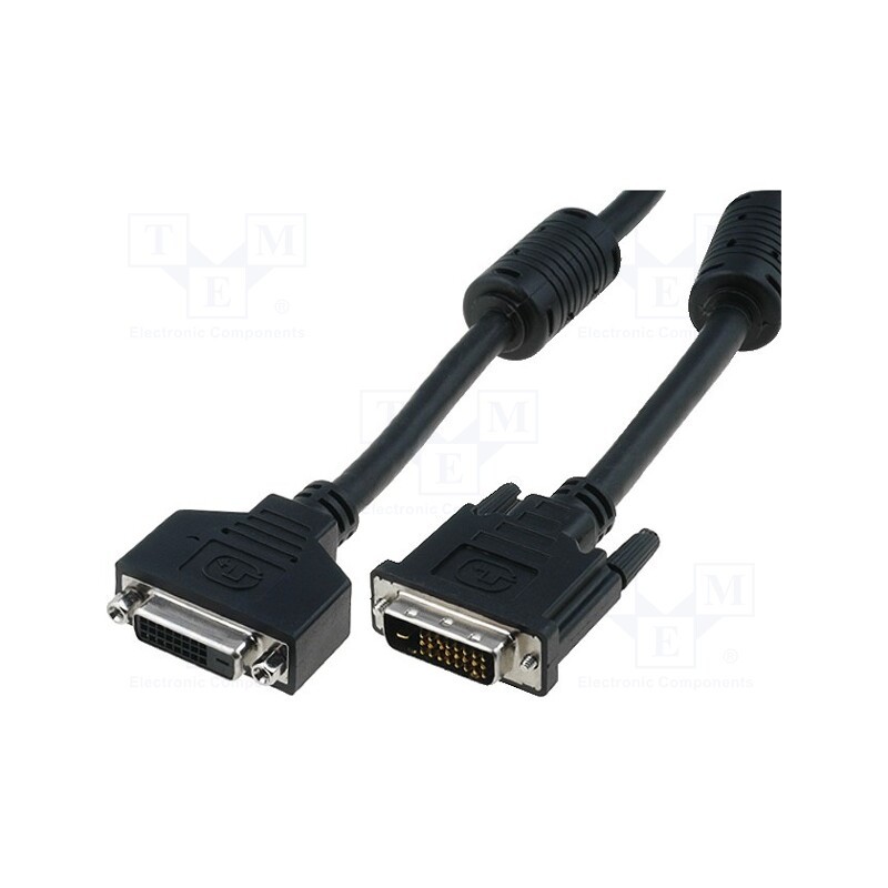 1 pcs x DIGITUS - AK-320200-050-S - Cable, dual link, DVI-D (24+1) socket,DVI-D (24+1) plug, PE, 5m