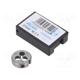1 pcs x Vu00d6LKEL - 27422 - Threading die, high speed steel stal szybkotnąca HSS, M2,5