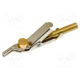 1 pcs x MUELLER ELECTRIC - JP-25182-TJ - Crocodile clip, Grip capac: max.25.4mm, Overall len: 59.4mm