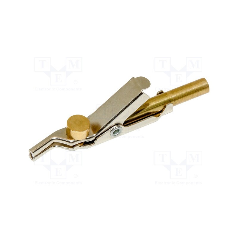 1 pcs x MUELLER ELECTRIC - JP-25182-TJ - Crocodile clip, Grip capac: max.25.4mm, Overall len: 59.4mm