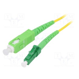 1 pcs x LOGILINK - FPSLS15 - Fiber patch cord, OS2, LC/APC,SC/APC, 15m, Optical fiber: 9/125um
